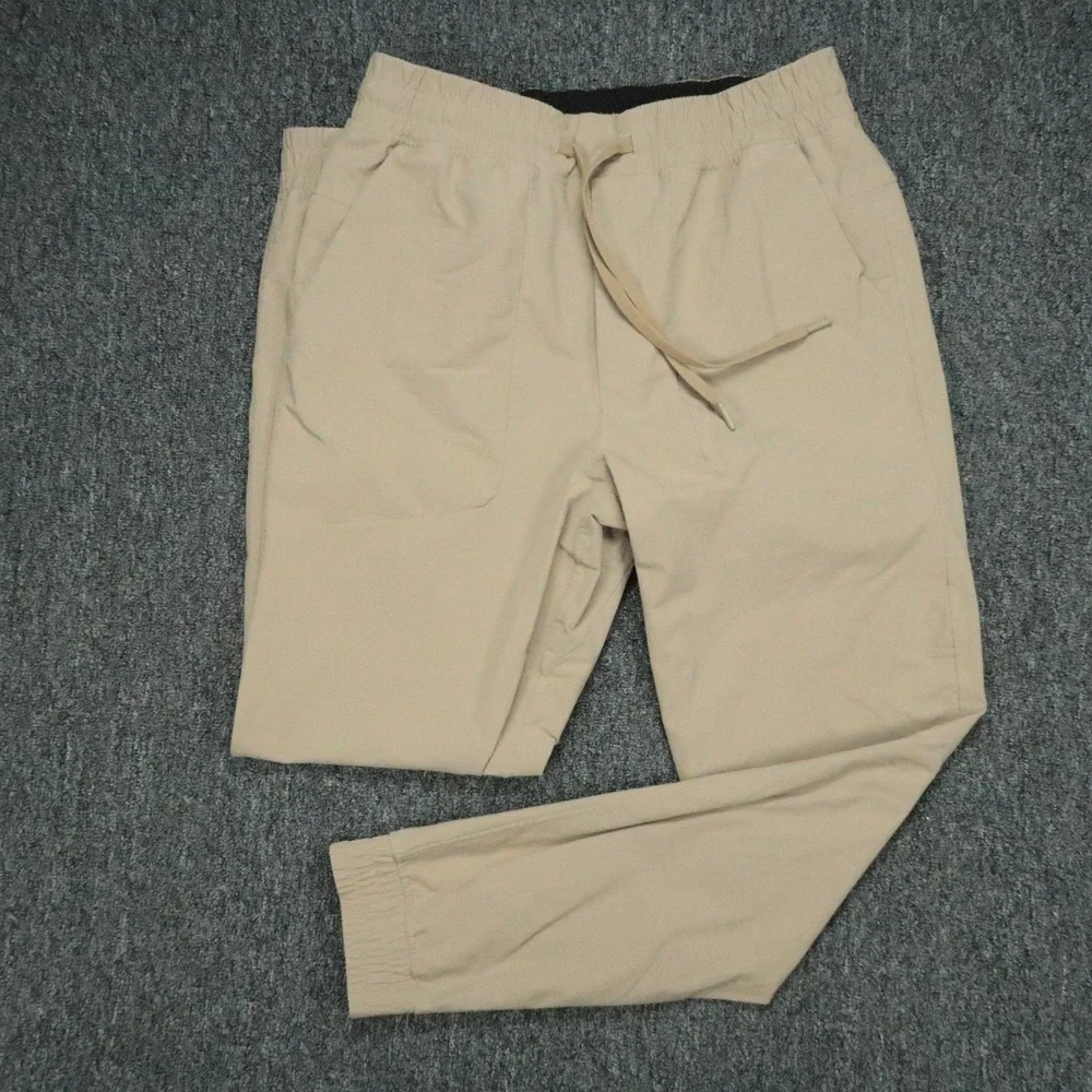 lululemon Pants Mens Medium Beige ABC Jogger Athletic Tapered Zip Pocket